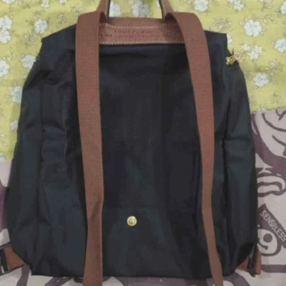 Longchamp Black Waterproof Backpack - Picture 2 of 8